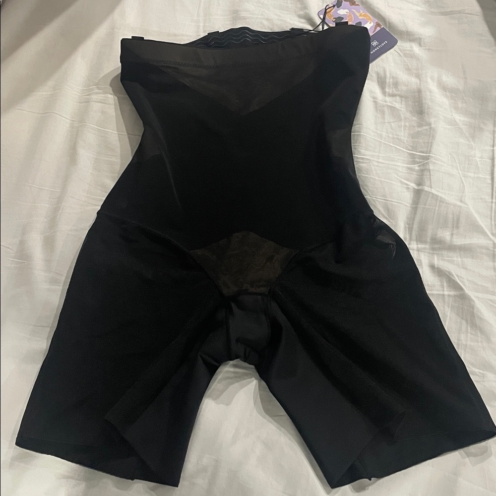 Honeylove Black Shapewear Bodysuit Shorts- NWT
